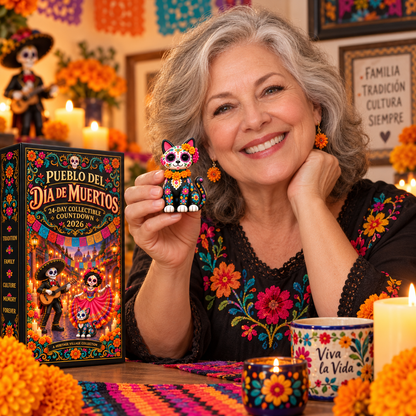 💀🌼 Pueblo del Día de Muertos 2026 – 24-Day Collectible Countdown Calendar 🎉