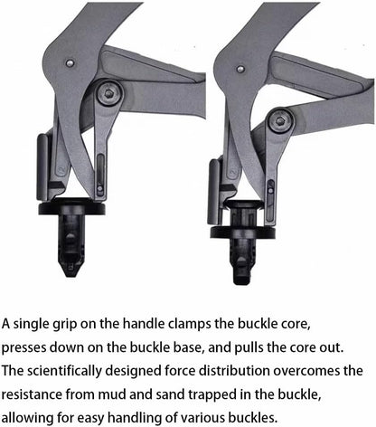 Car Clip Pliers & Trim Removal Tool, Spring-Loaded Fastener Rivet Remover for Auto Door Panels