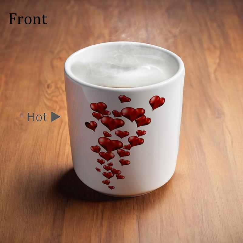 Heart-Shaped Color Changing Magic Ceramic Mug