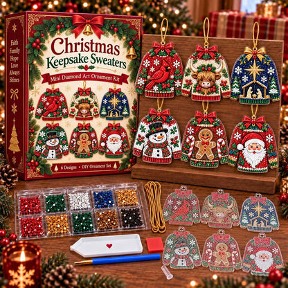 🔥LAST DAY 50% OFF - 🌲Christmas Keepsake Diamond Art Ornament Kit💎