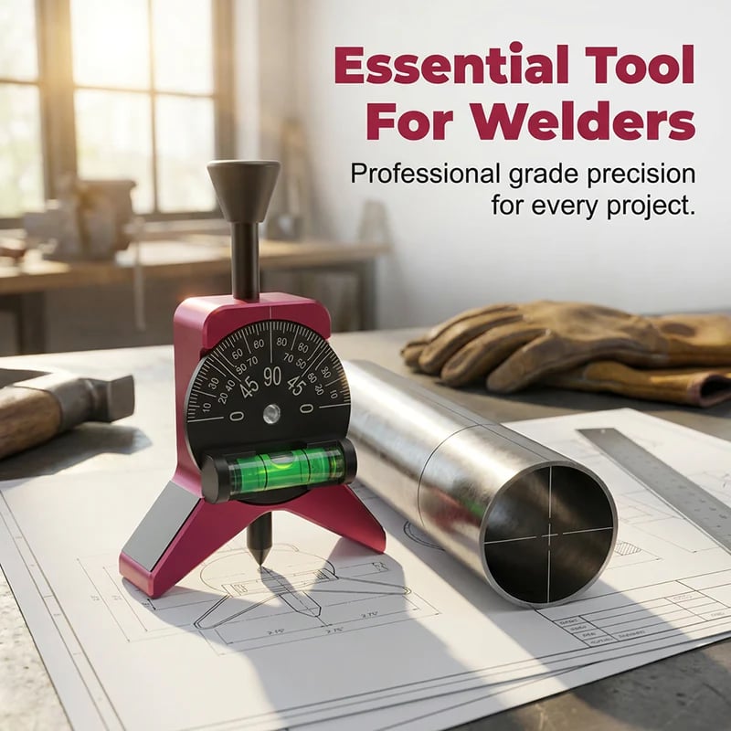 🔧  Magnetic Pipe Centering Tool – Y-Shaped, Hands-Free, Built-in Level 📏