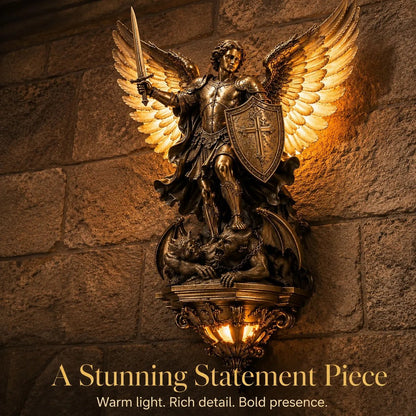 St. Michael Guardian Angel Wall Light