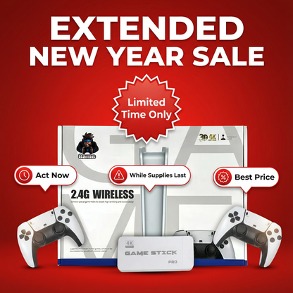 WIRELESS CONSOLE 60,000+ LICENSED GAMES + 2 FREE CONTROLLERS