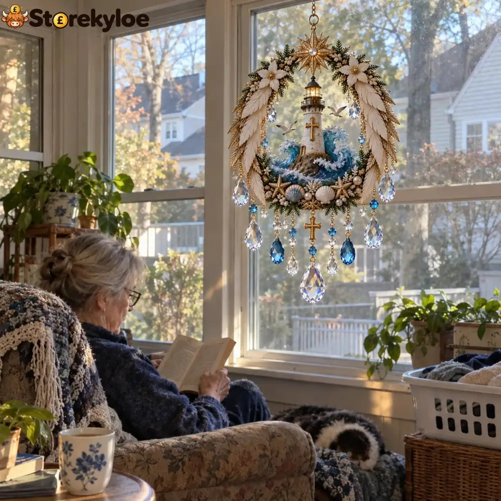 🔥HOT SALE🔥✝️ Christian Crystal Suncatcher | 5 Faith-Inspired Window Designs with Cascading Rainbow Crystals ✨ - 1