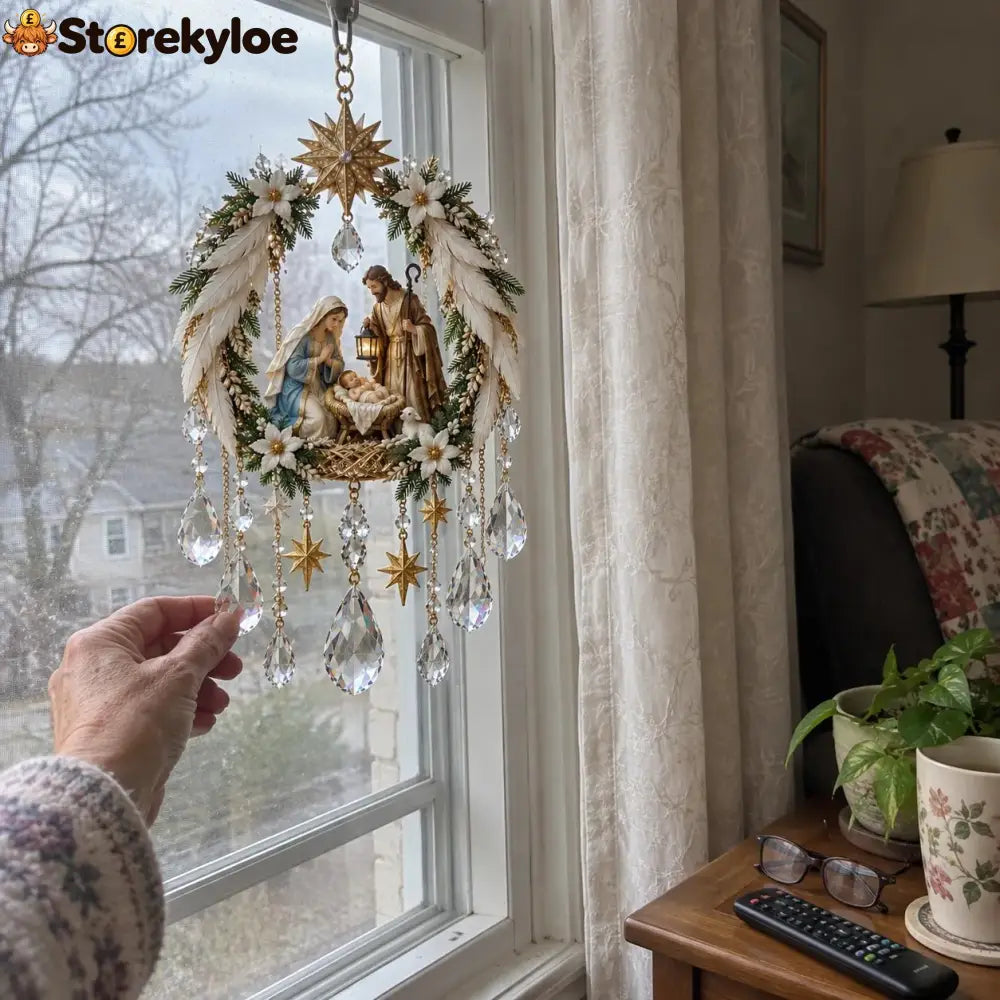 🔥HOT SALE🔥✝️ Christian Crystal Suncatcher | 5 Faith-Inspired Window Designs with Cascading Rainbow Crystals ✨ - 1