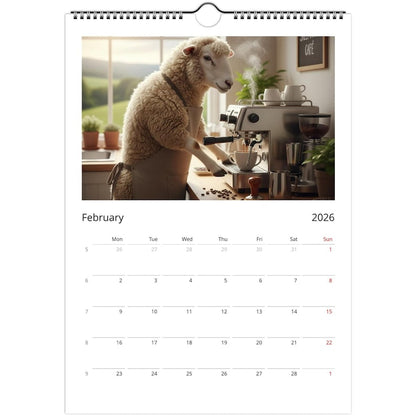 Sheep Calendar 2026 - Daily Activities