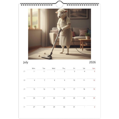 Sheep Calendar 2026 - Daily Activities