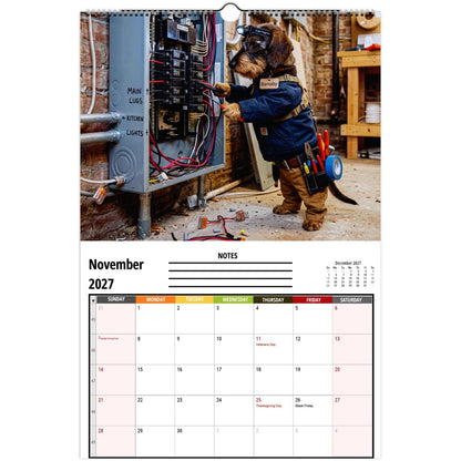 ✨ Funny Dachshund Wall Calendar 2027