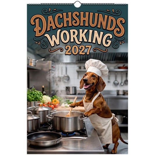 ✨ Funny Dachshund Wall Calendar 2027