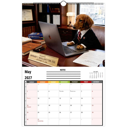 ✨ Funny Dachshund Wall Calendar 2027