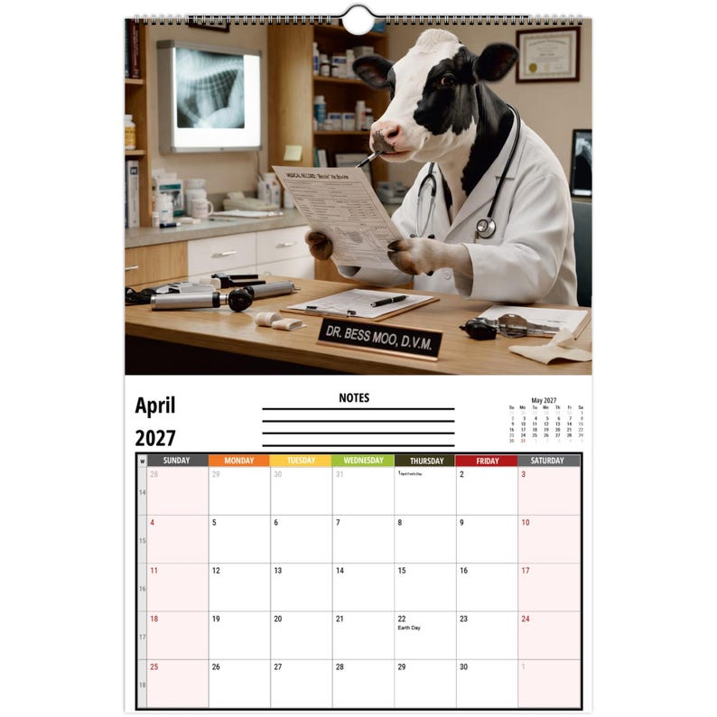 Funny Cows Wall Calendar 2027