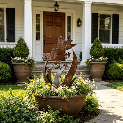 🦋🦋2026 Mother's Day Gifts 49% Off--💖🎁Bird & Wildflower Metal Garden Stake