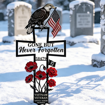 💖Metal Cemetery Memorial Plaque for Remembrance✝️