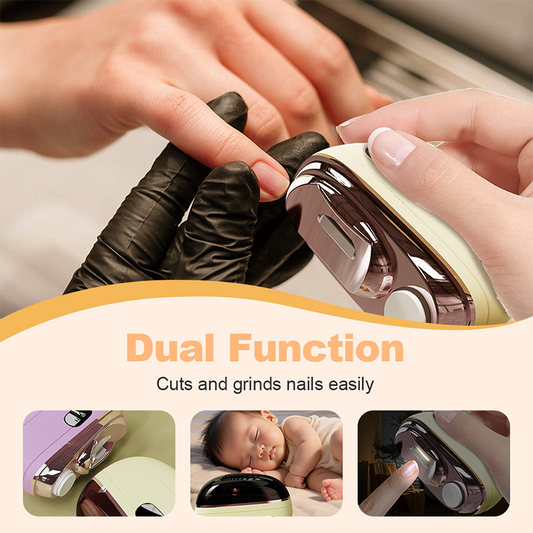 💗LAST DAY SALE 49% OFF⚡49K+ SOLD💕🌟2-in-1 Safe Electric Nail Clipper
