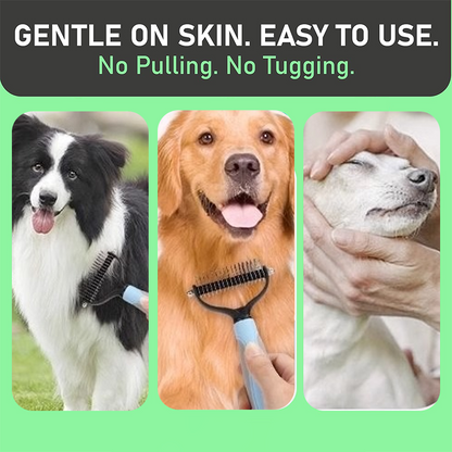 ⏰LAST DAY SALE: 🔥Dual-Sided Pet Grooming Comb for Dogs & Cats