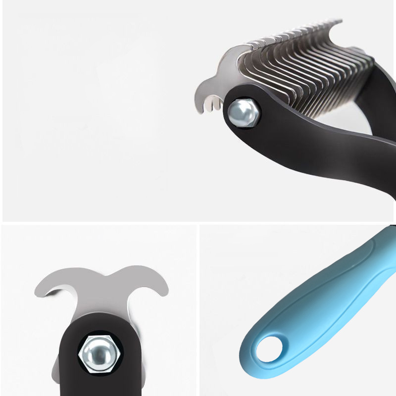 ⏰LAST DAY SALE: 🔥Dual-Sided Pet Grooming Comb for Dogs & Cats