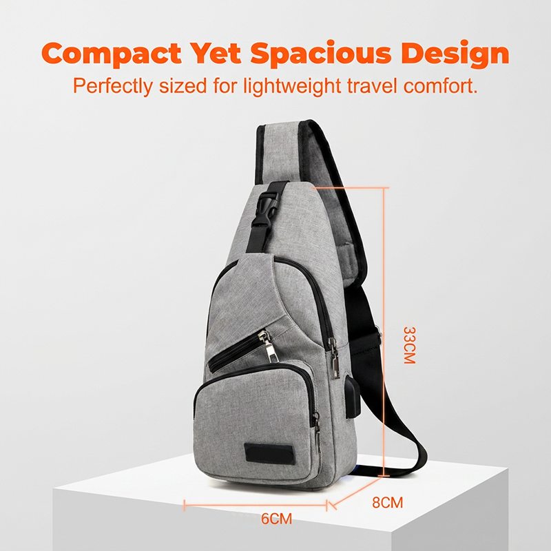 🎒 LIMITED-TIME 50% OFF! ✨ Outdoor Sport Sling Pack – High-Capacity, External Charging Port, Dual Wear 🌿