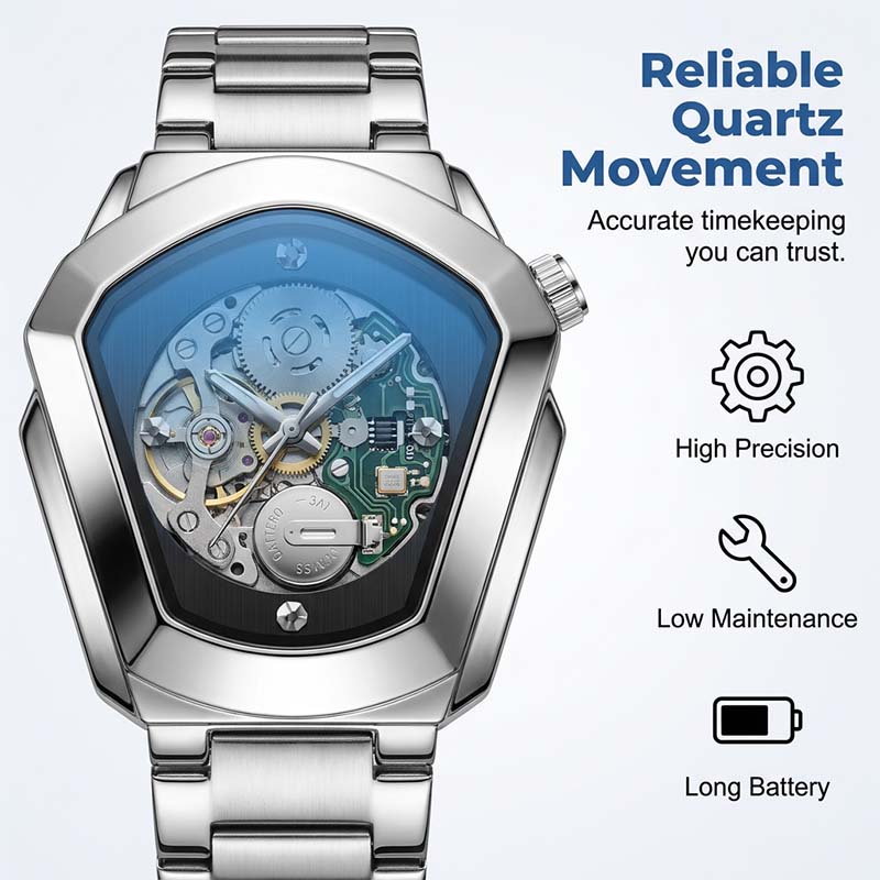 📢📢40% OFF !! ⏰Men's Rhombus-Shaped Quartz Watch