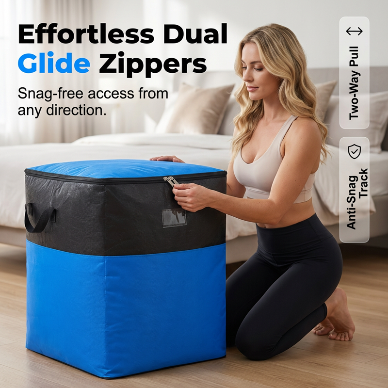 ⏰Last 4 hours Sale:£8.99!!🧳 Collapsible Storage and Moving Bag – Heavy-duty handles & zippered closure – Folds flat, perfect for moving, travel or closet organization – reusable & easy to clean 🏠3