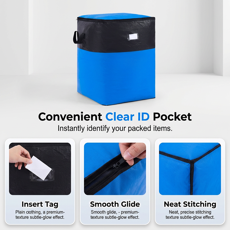 ⏰Last 4 hours Sale:£8.99!!🧳 Collapsible Storage and Moving Bag – Heavy-duty handles & zippered closure – Folds flat, perfect for moving, travel or closet organization – reusable & easy to clean 🏠3