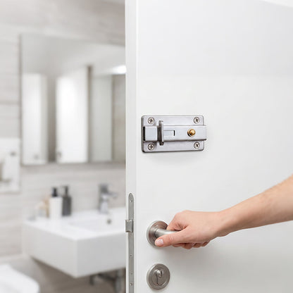 Auto-Rebound Security Door Latch