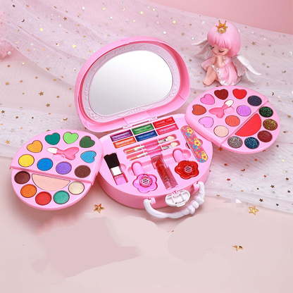 🎉 2026 Sale — Over 26,000 Sold!💖 Kids Washable Makeup Toy Set with Portable Pink Handbag 👛