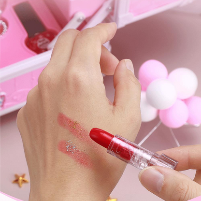 🎉 2026 Sale — Over 26,000 Sold!💖 Kids Washable Makeup Toy Set with Portable Pink Handbag 👛