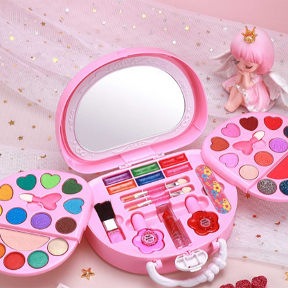 🎉 2026 Sale — Over 26,000 Sold!💖 Kids Washable Makeup Toy Set with Portable Pink Handbag 👛