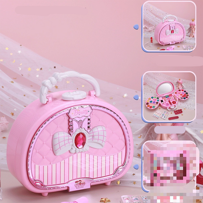 🎉 2026 Sale — Over 26,000 Sold!💖 Kids Washable Makeup Toy Set with Portable Pink Handbag 👛