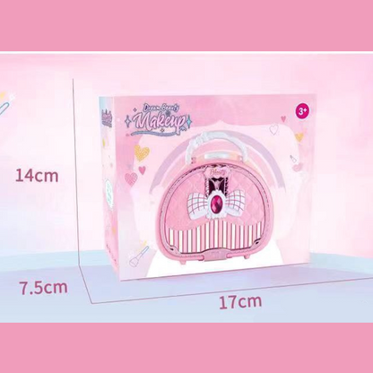 🎉 2026 Sale — Over 26,000 Sold!💖 Kids Washable Makeup Toy Set with Portable Pink Handbag 👛