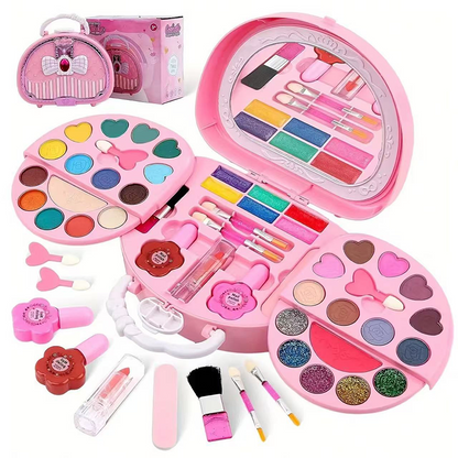 🎉 2026 Sale — Over 26,000 Sold!💖 Kids Washable Makeup Toy Set with Portable Pink Handbag 👛