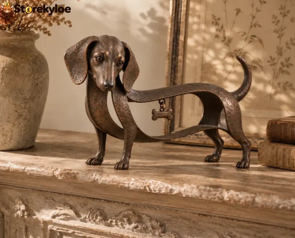 🐾 Vintage Dachshund Sculpture: A Little Dog With a Lot of Heart