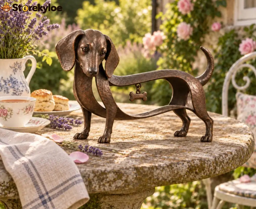 🐾 Vintage Dachshund Sculpture: A Little Dog With a Lot of Heart