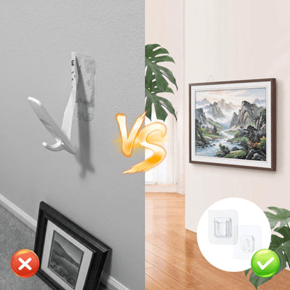 Hole-Free Interlocking Wall Hanging Hooks